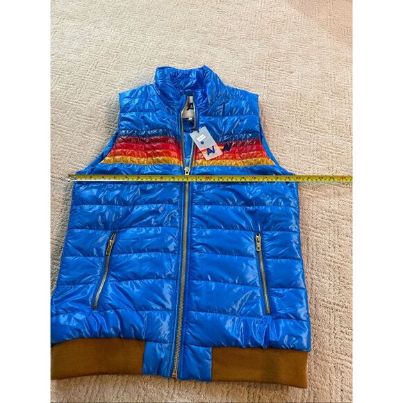 NWT WOMEN'S 5 STRIPE VEST in SNORKEL BLUE Size Large - Picture 6 of 13